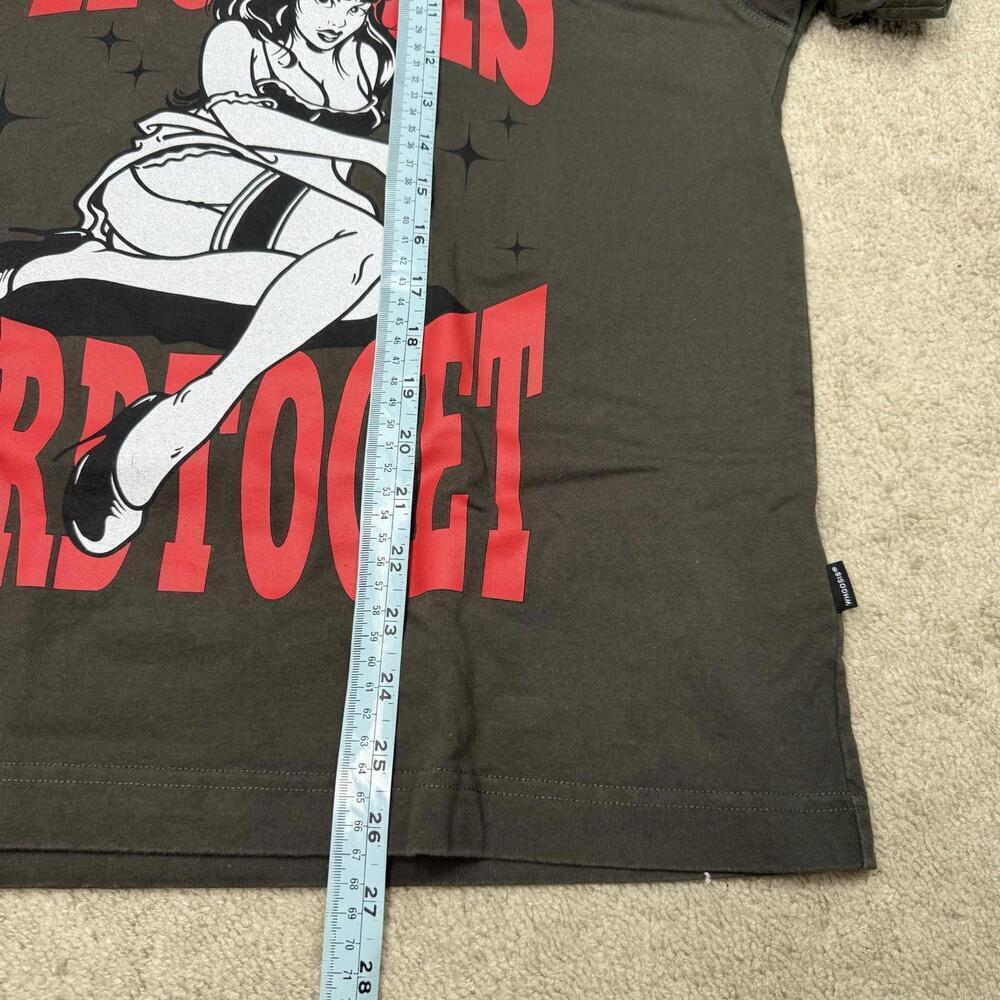 WHOOSIS “Hard to Get” Graphic T-Shirt Pin-Up GirlDesign Small Streetwear Tee Y2K - Picture 7 of 8